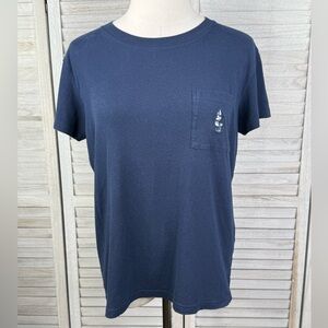 DISNEY/UNIQLO Crewneck Minnie Mouse Pocket
T-Shirt Navy-Medium